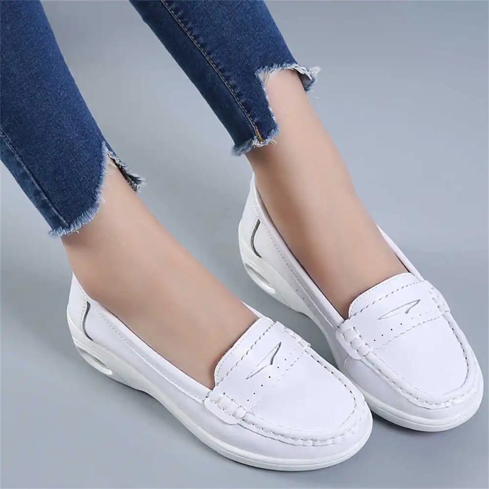 Vintage Fashion Brands Uk - Thick Sole Slipon White Trainers For