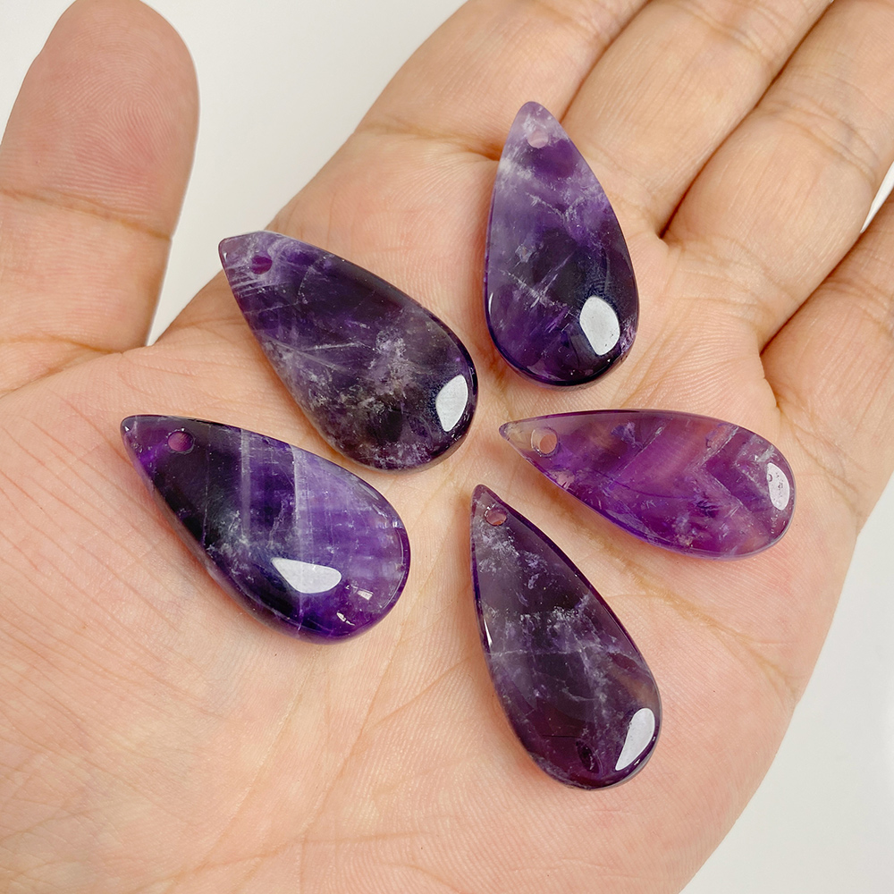 Vintage Fashion Jewelry Necklaces - 1PC Big Waterdrop Shape Stone Pendant