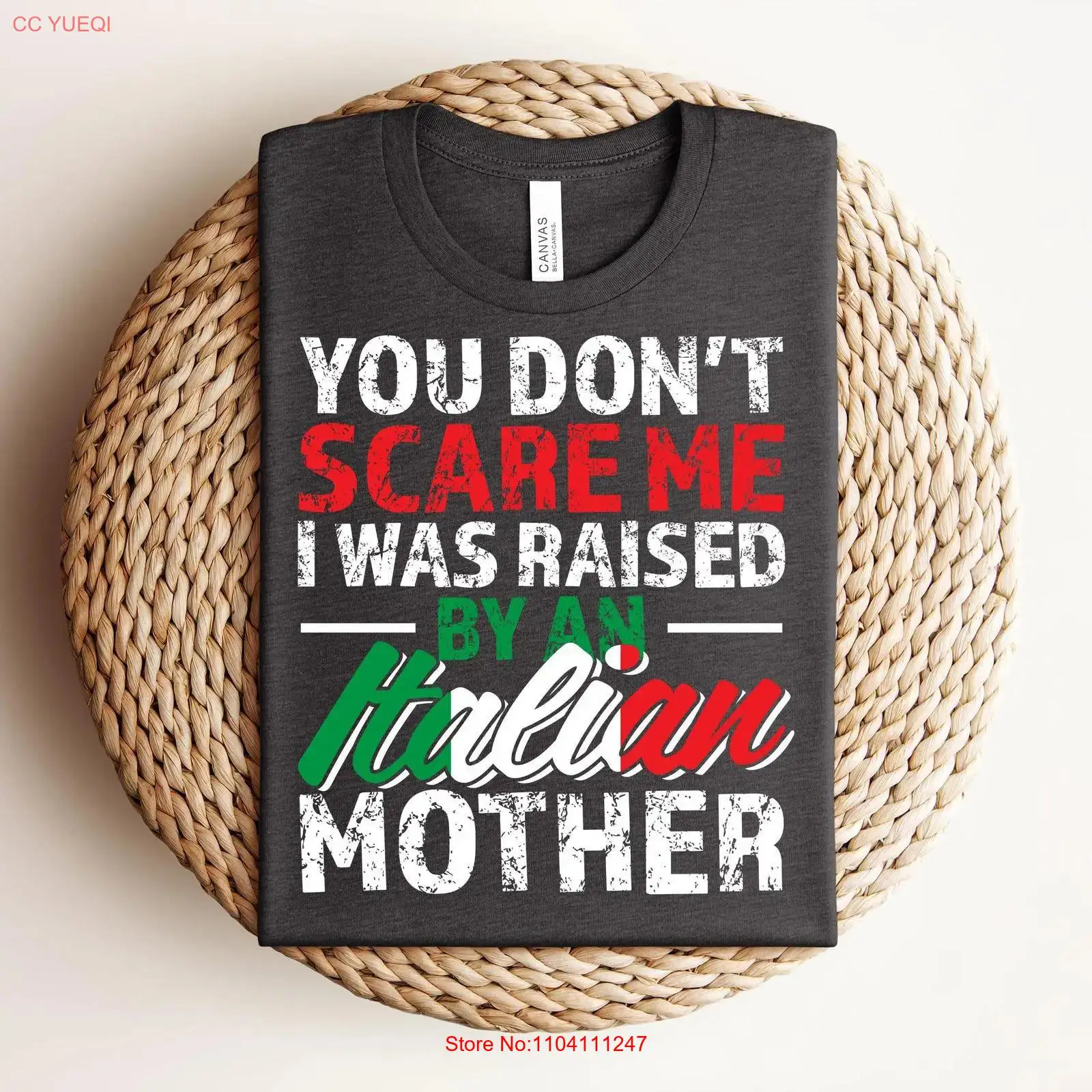 Vintage Fashion Quotes - Funny Italian Mother T Shirt Heritage