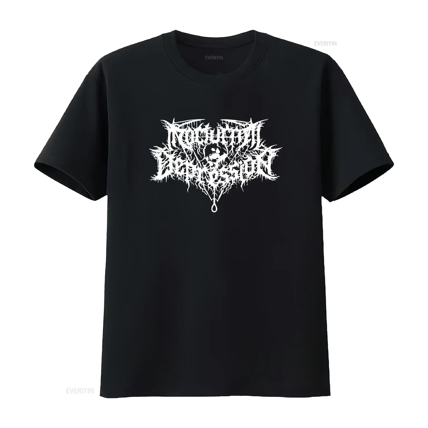 Vintage Flannel Shirt - Nocturnal Depression Black Metal Band Logo