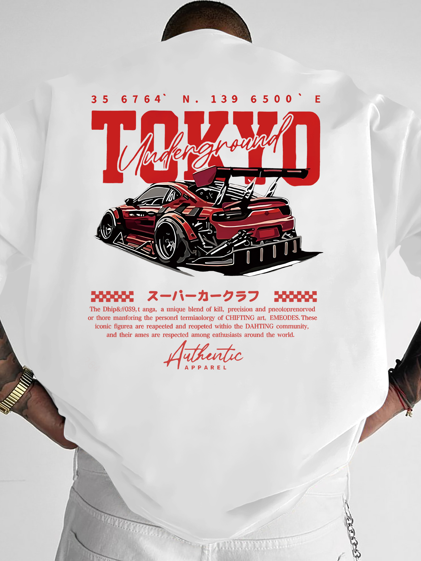 Vintage Fashion In Tokyo - Vintage Tokyo Drift Car Coordinate Graphic