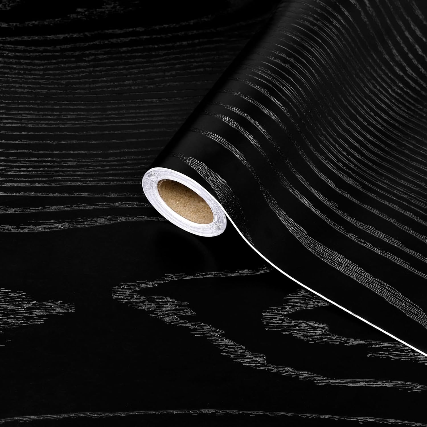 Black wood grain thickening wa - Vintage Fashion Wallpaper avaliação e preço