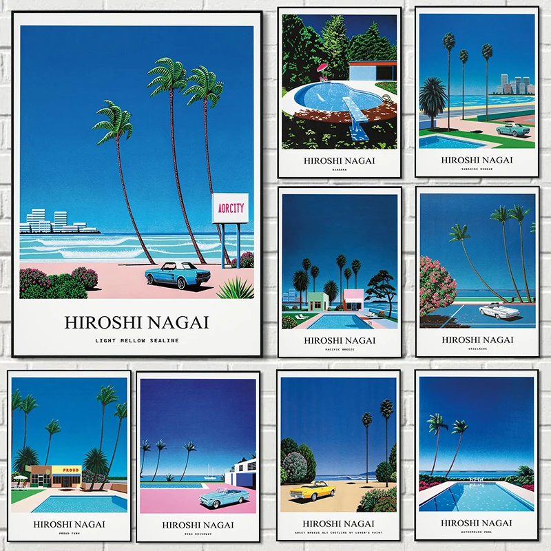 Vintage Nagai Hiroshi Vaporwav - Vintage Fashion Wall Art avaliação e preço