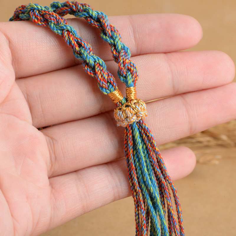Women Necklace Cotton Thread P - Vintage Fashion Jewelry Necklaces avaliação e preço