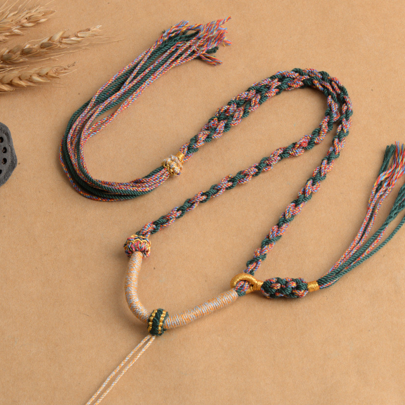 Women Necklace Cotton Thread P - Vintage Fashion Jewelry Necklaces avaliação e preço