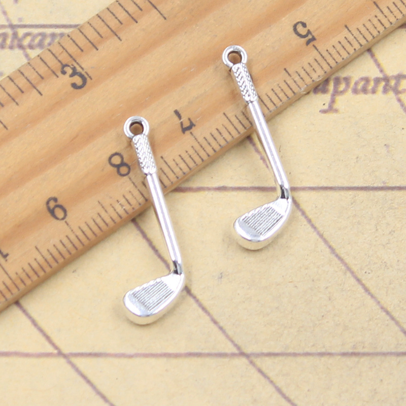 20pcs Charms golf club 27x9mm  - Vintage Fashion Club Photos avaliação e preço