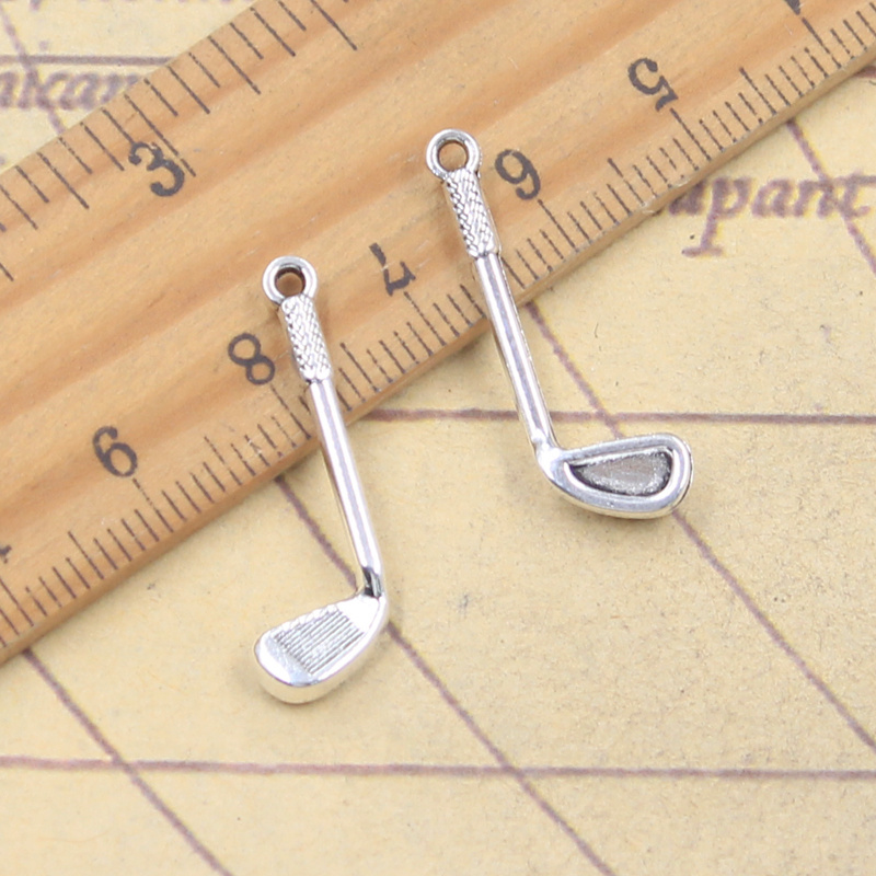 20pcs Charms golf club 27x9mm  - Vintage Fashion Club Photos avaliação e preço