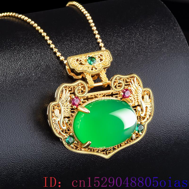 Green Real Jade Ruyi Pendant N - Vintage Fashion Jewelry Necklaces avaliação e preço