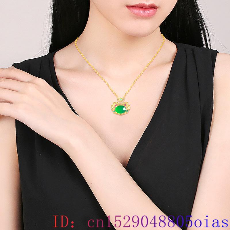 Green Real Jade Ruyi Pendant N - Vintage Fashion Jewelry Necklaces avaliação e preço