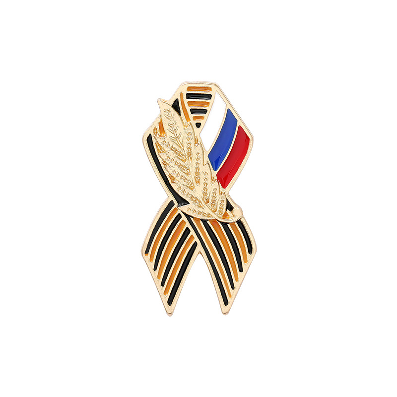 Russian Flag Brooch Ribbon Sig - Vintage Fashion Icons avaliação e preço