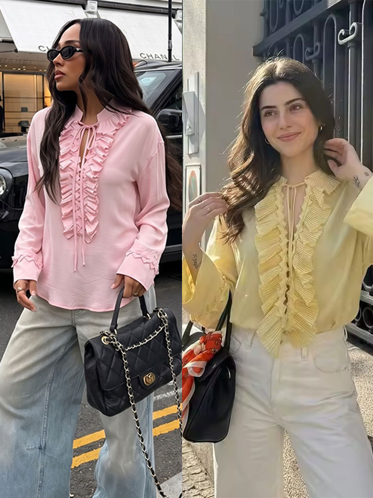 HH Elegant Womens Retro Ruffle - Vintage Fashion Retro Outfit avaliação e preço