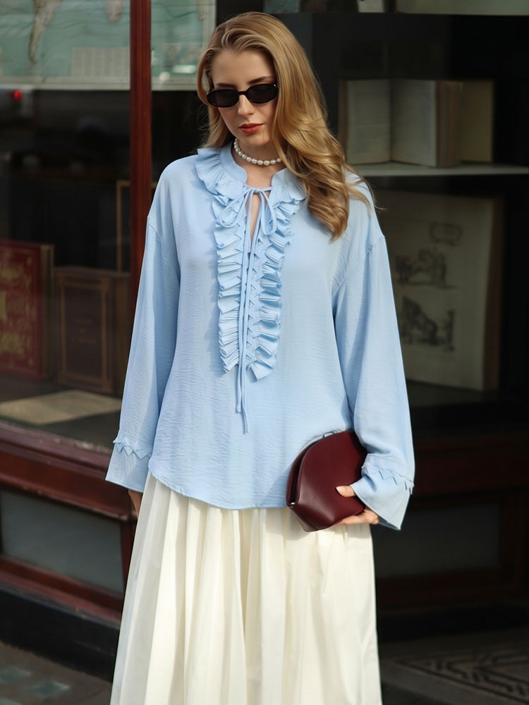 HH Elegant Womens Retro Ruffle - Vintage Fashion Retro Outfit avaliação e preço
