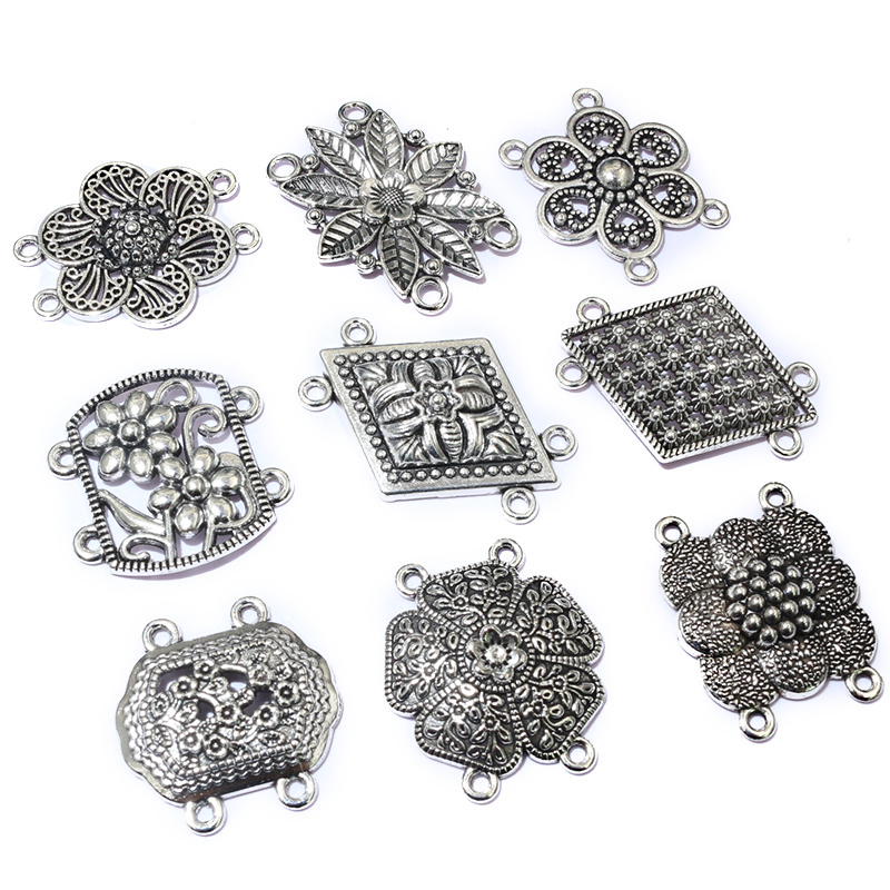 10pcs Antique Silver Color Vin - Vintage Fashion Jewelry Necklaces avaliação e preço