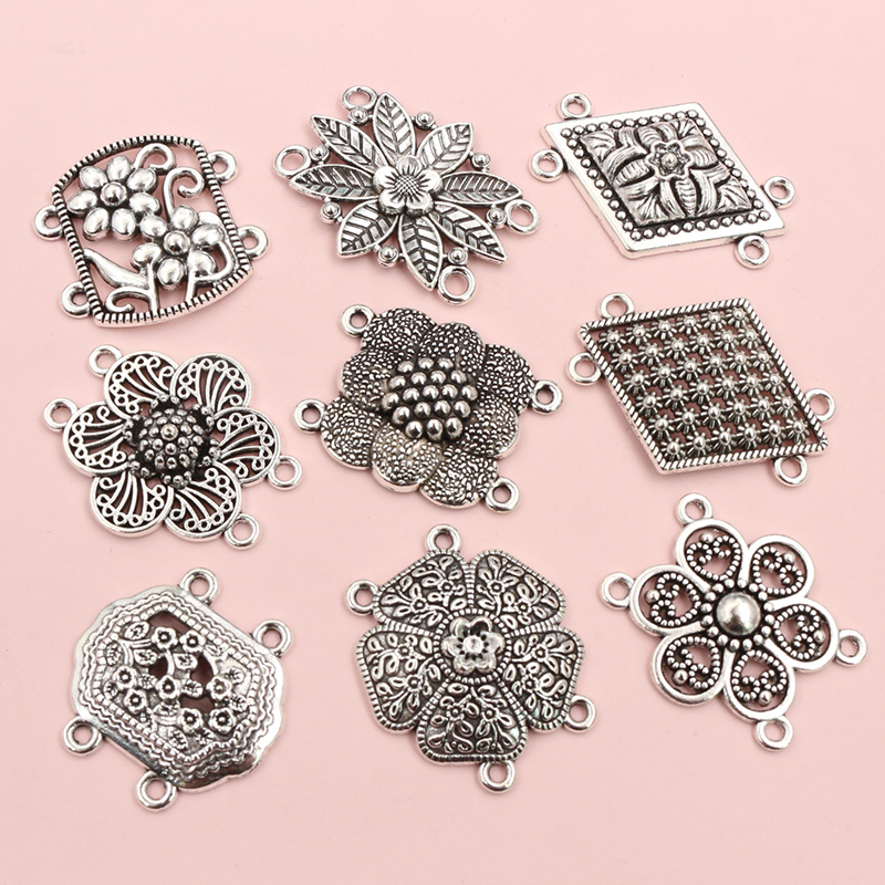 10pcs Antique Silver Color Vin - Vintage Fashion Jewelry Necklaces avaliação e preço