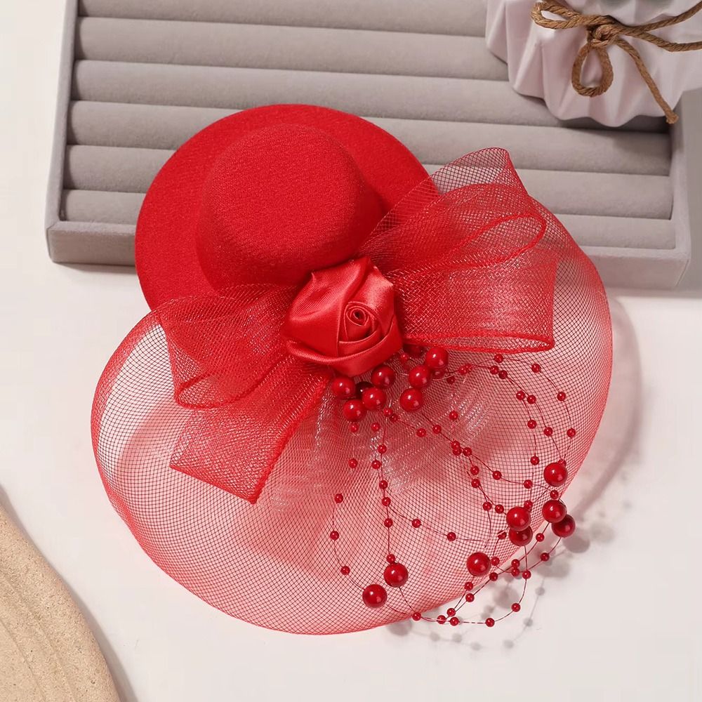 Fashion Elegant Mesh Top Hat B - Vintage Fashion Hats avaliação e preço