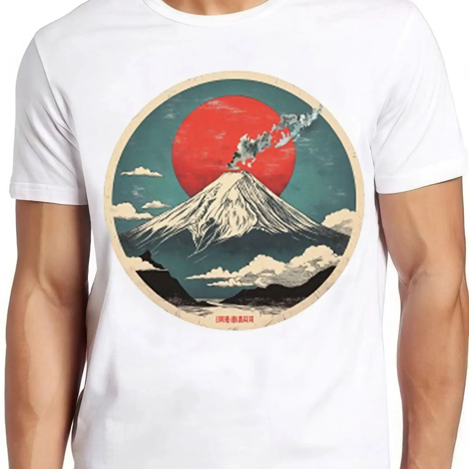 Fuji T Shirt san Mount Japan I - Vintage Fashion In Tokyo avaliação e preço