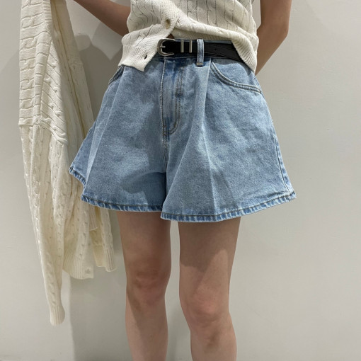 High Waist Denim Shorts Minima - Vintage Fashion Influencer avaliação e preço