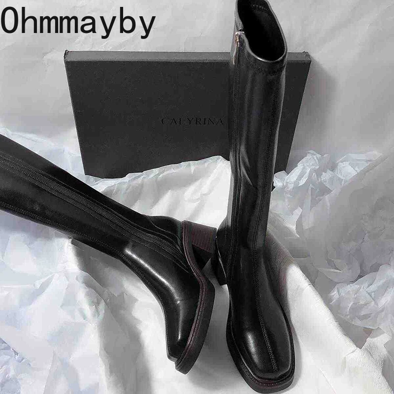 Vintage Thick Heel Women Knee  - Vintage Fashion Fabrics avaliação e preço