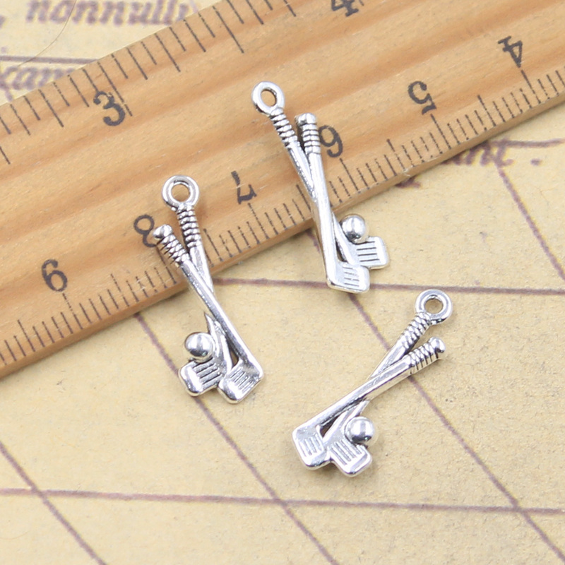 30pcs Charms Golf Club 22x8mm  - Vintage Fashion Club Photos avaliação e preço