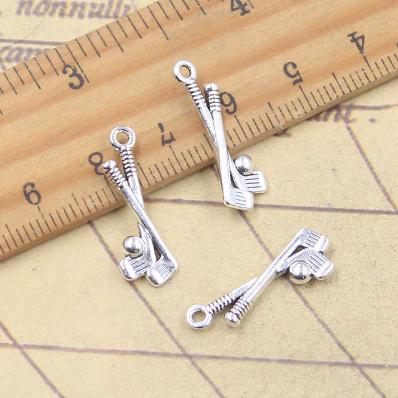 30pcs Charms Golf Club 22x8mm  - Vintage Fashion Club Photos avaliação e preço