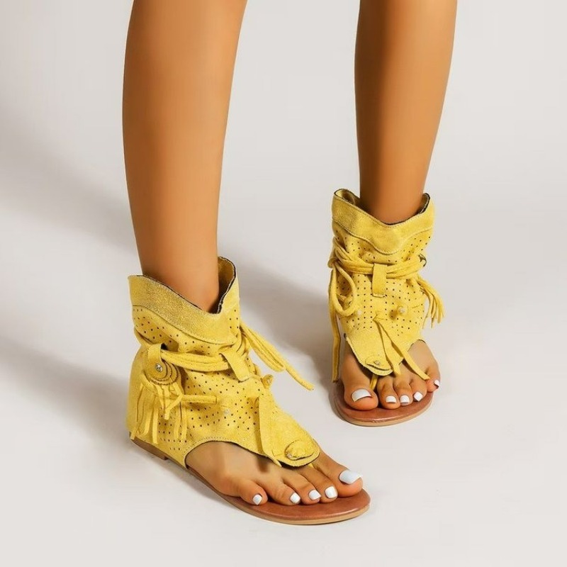 Women's Sandals 2026 Retro Gla - Vintage Fashion Fabrics avaliação e preço