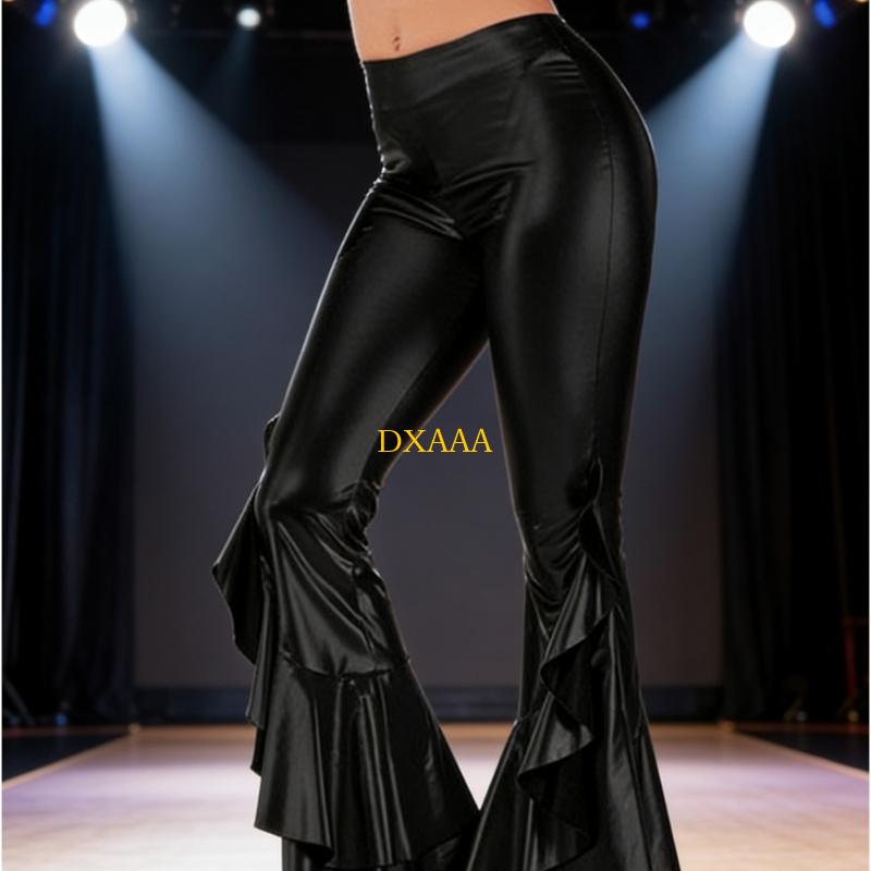 DXAA Women Glossy Metallic Fla - Wide Leg Trouser 70S avaliação e preço
