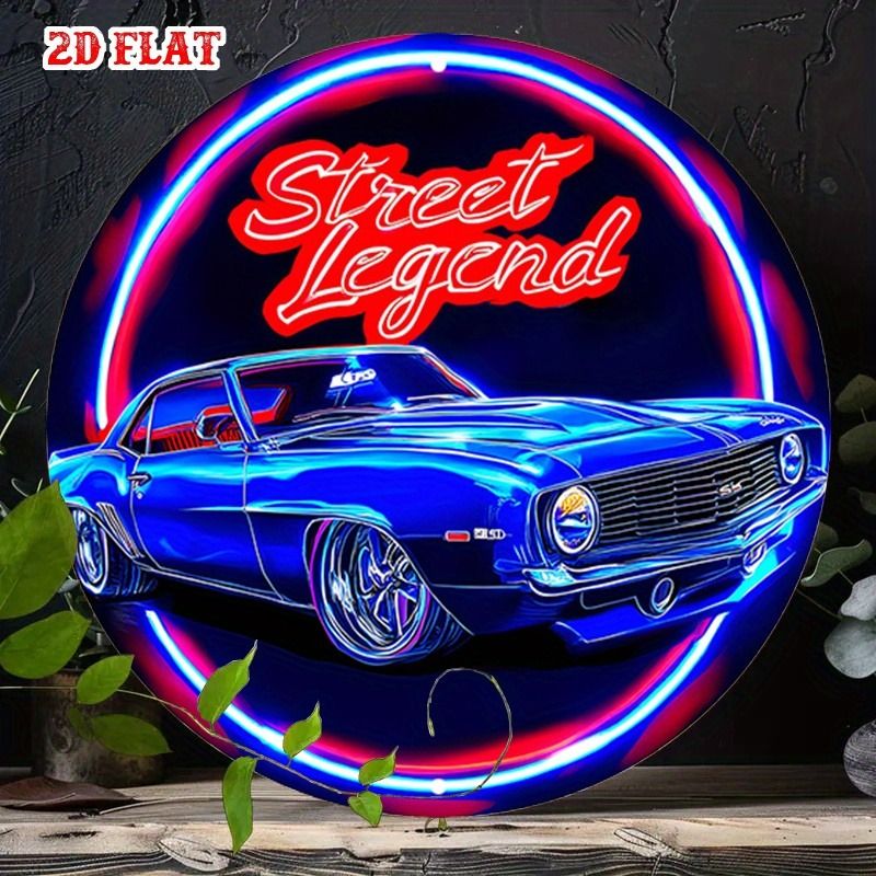 2D Flat,Exclusive Iron Sheet D - Vintage Fashion Wall Art avaliação e preço