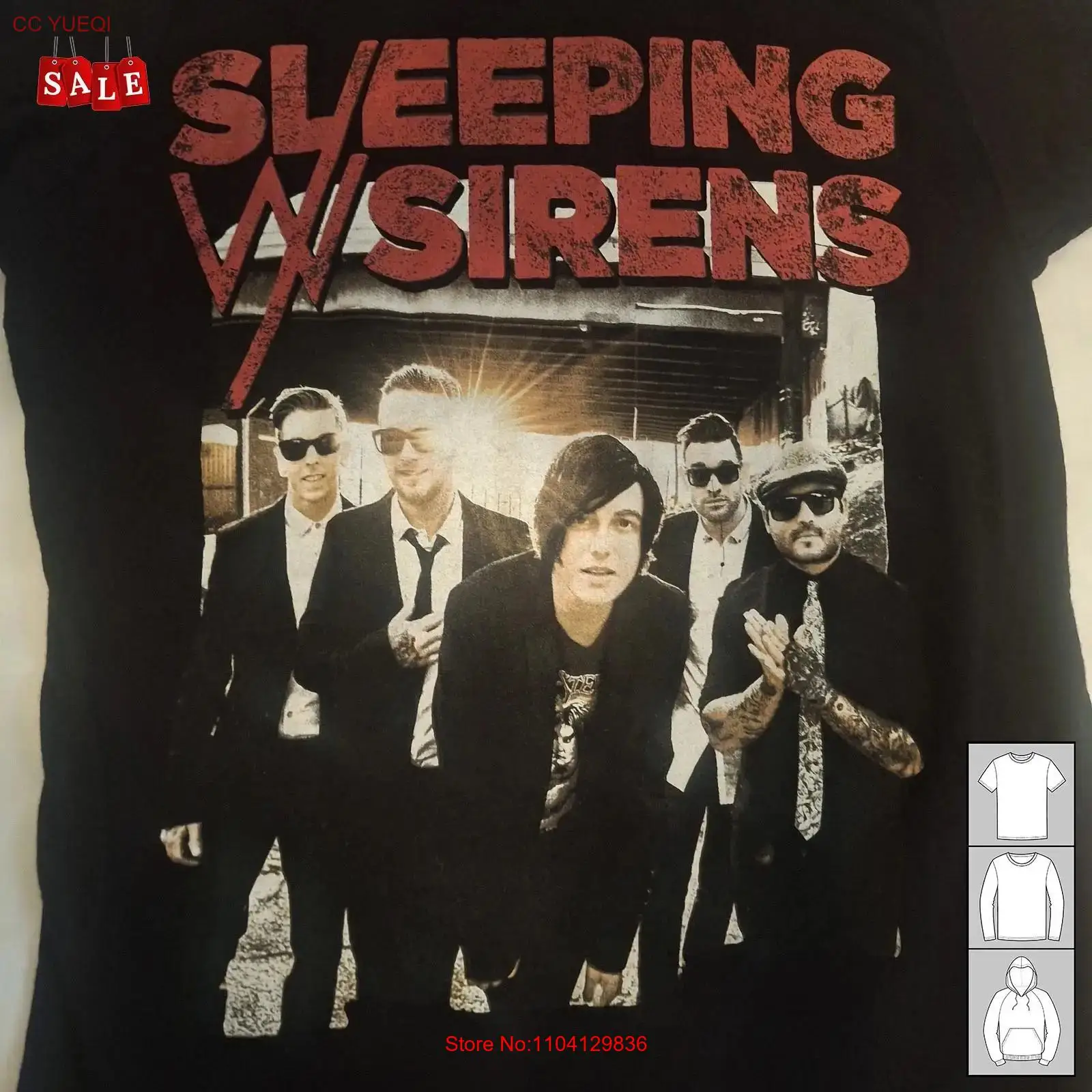 New Rare Sleeping with Sirens  - Vintage Flannel Shirt avaliação e preço