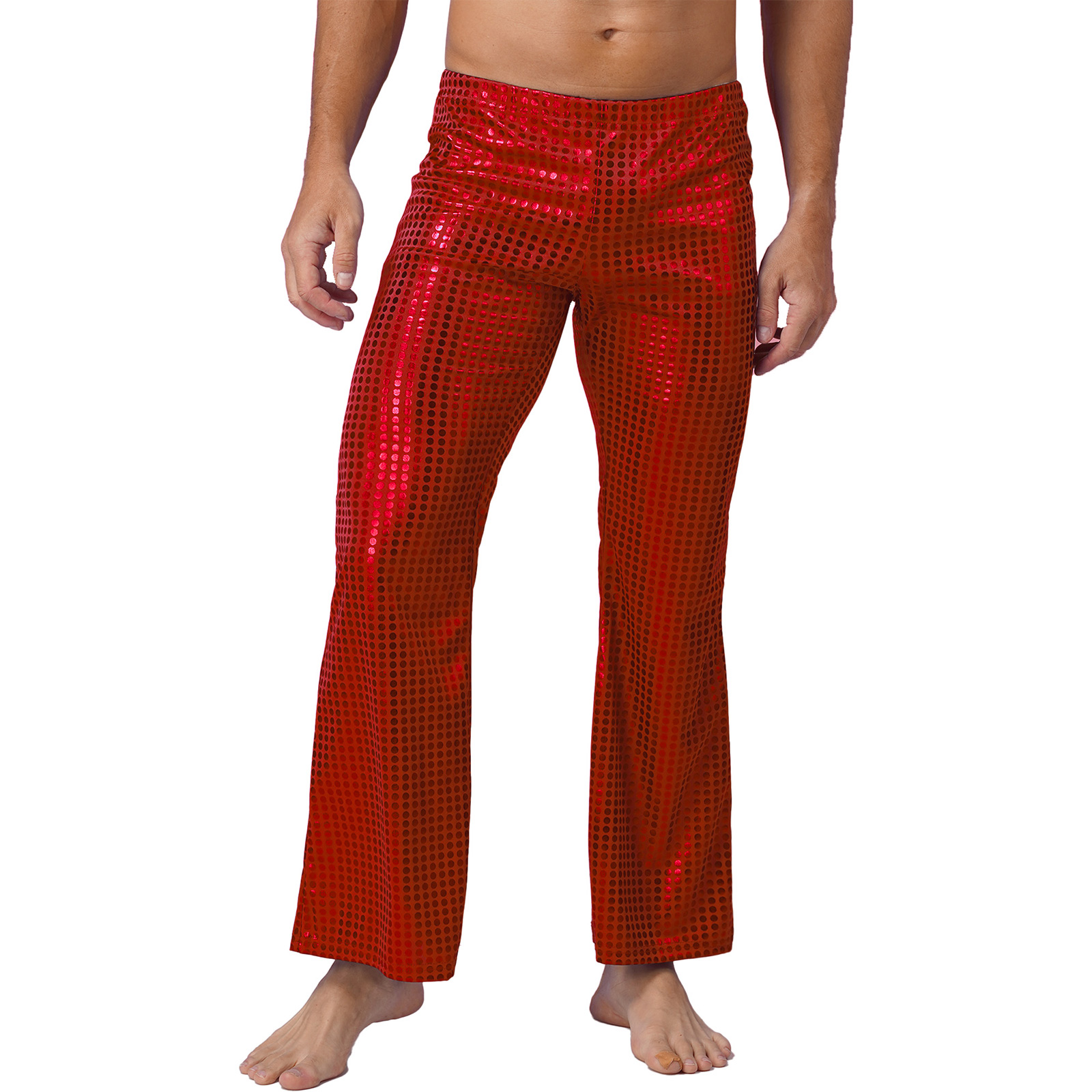 Mens 70s Shiny Sequins Hip Hop - Wide Leg Trouser 70S avaliação e preço