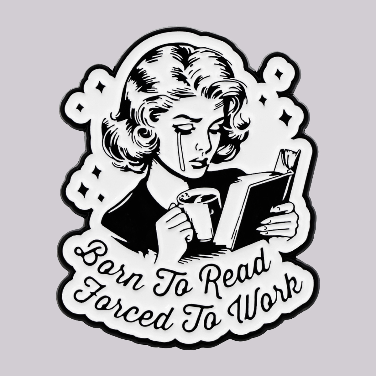 Bookworm Quotes Enamel Pin Rea - Vintage Fashion Quotes avaliação e preço