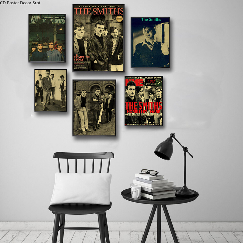 Rock Band The Smiths Retro Pos - Vintage Fashion Wallpaper avaliação e preço