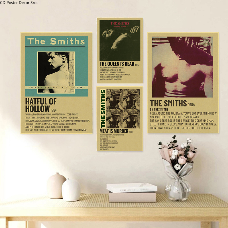 Rock Band The Smiths Retro Pos - Vintage Fashion Wallpaper avaliação e preço
