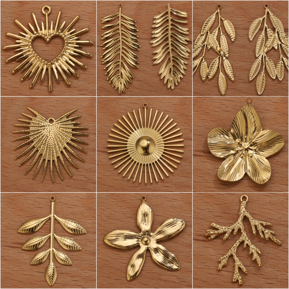 5pcs Stainless Steel Flower Ch - Vintage Fashion Jewelry Necklaces avaliação e preço