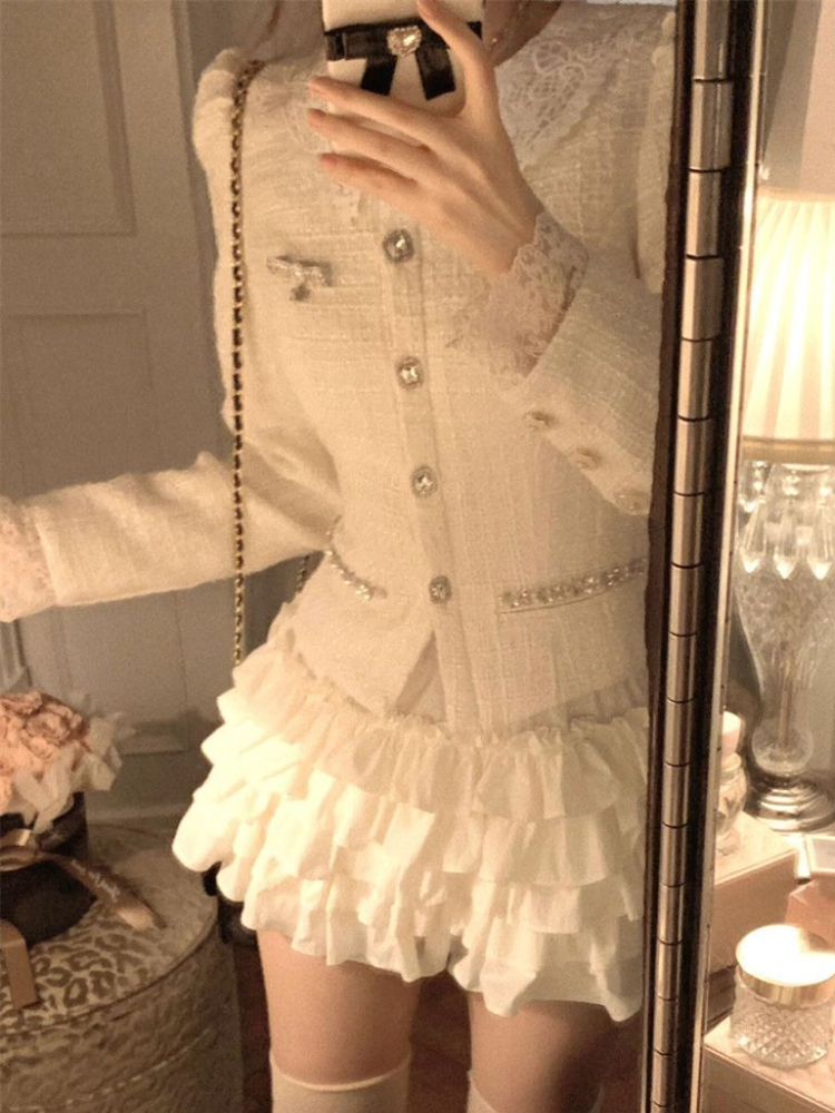 New Autumn French Elegant Fash - Vintage Fashion Retro Outfit avaliação e preço