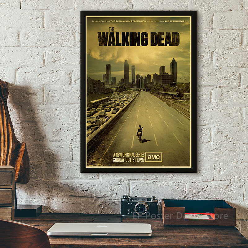 The Walking Dead Poster Rick G - Vintage Fashion Wallpaper avaliação e preço