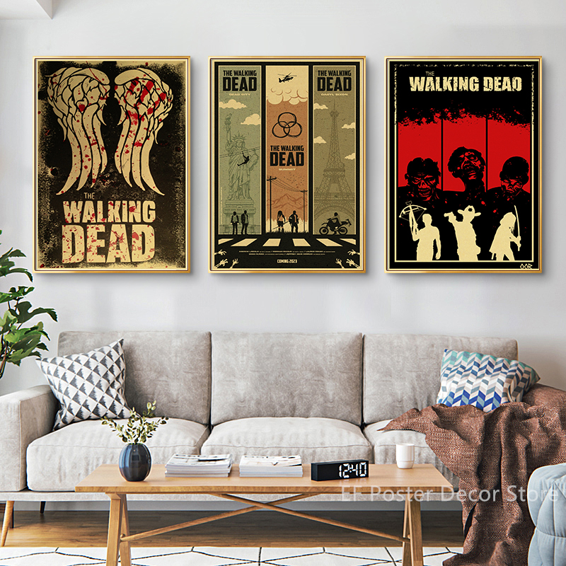 The Walking Dead Poster Rick G - Vintage Fashion Wallpaper avaliação e preço