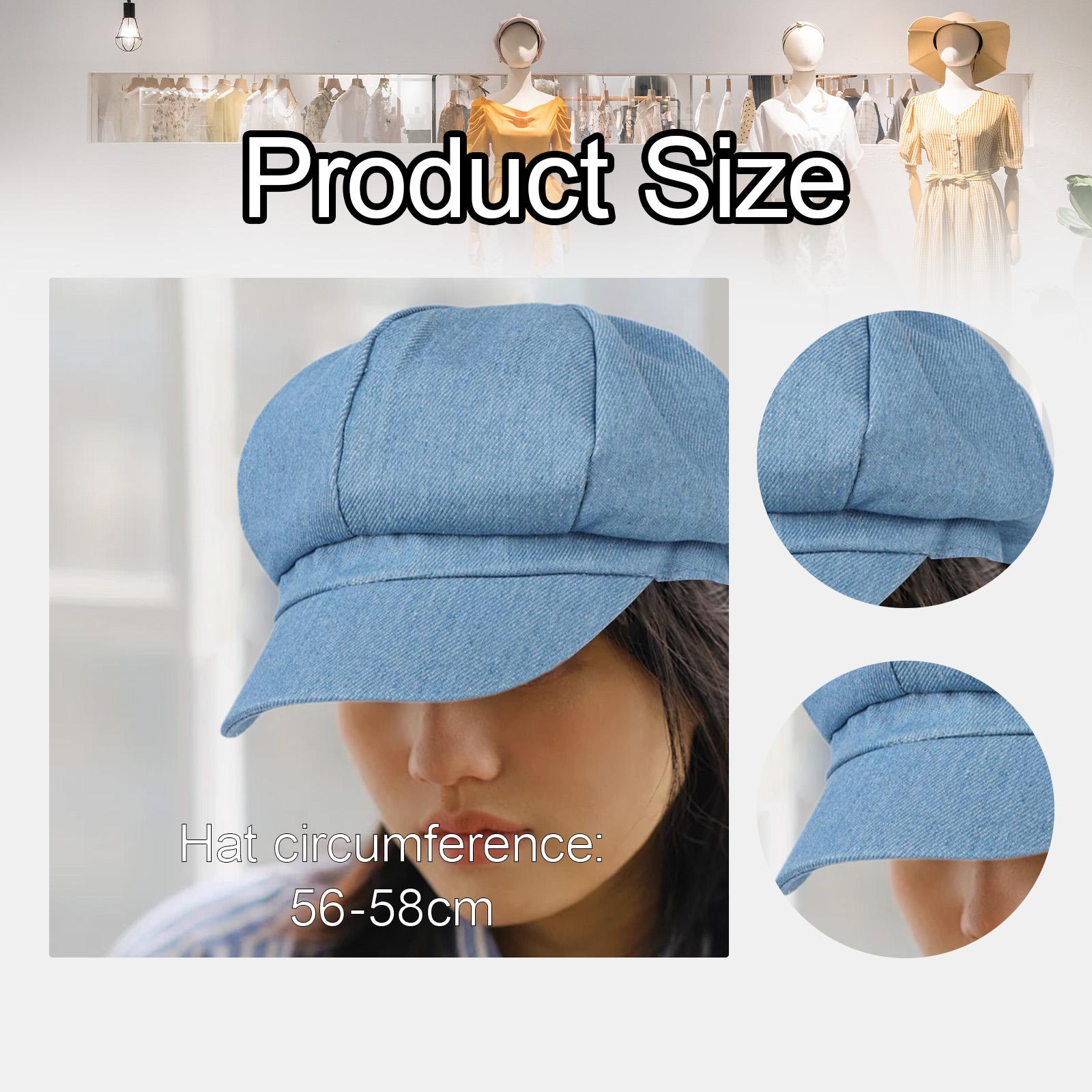 Women Newsboy Cap Slouchy Vint - Vintage Fashion Hats avaliação e preço