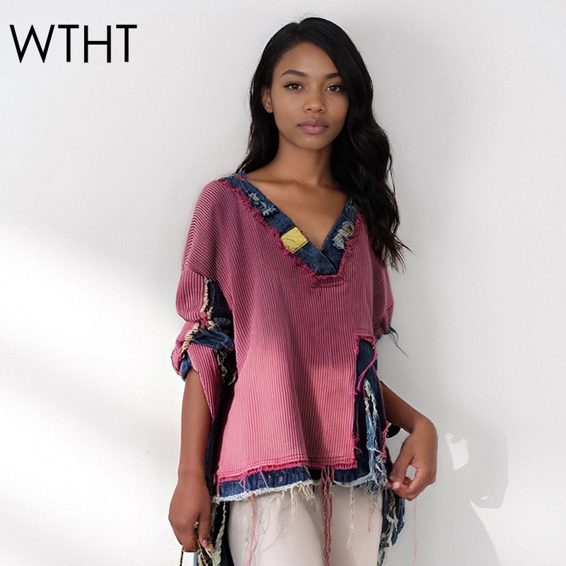 WTHT Fashion Women's Spliced D - Vintage Fashion Influencer avaliação e preço