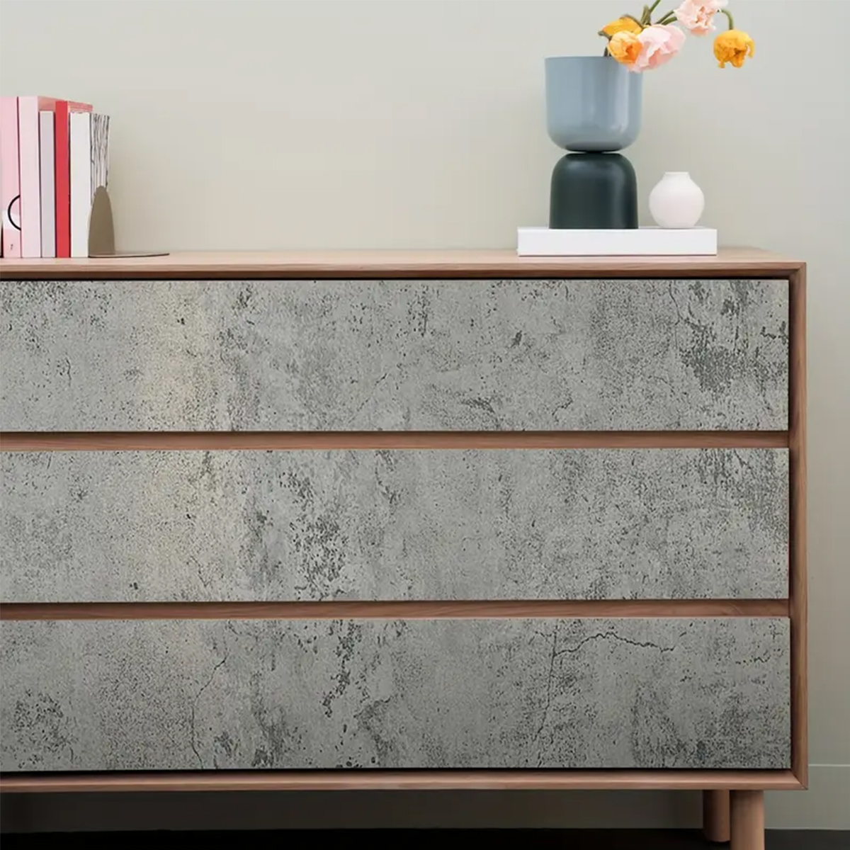 Grey Self-Adhesive Wallpaper 5 - Vintage Fashion Wallpaper avaliação e preço