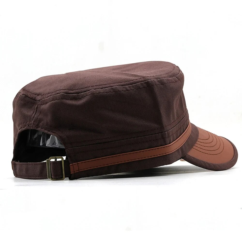 Casual Cadet Hat Man Flat Top  - Vintage Fashion Hats avaliação e preço