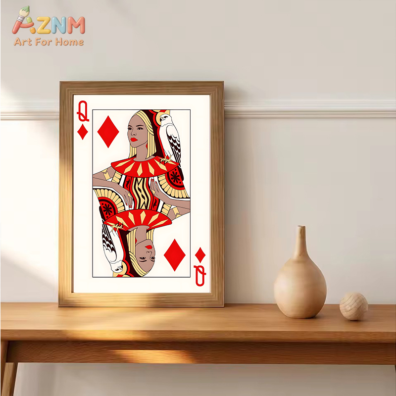 AZNM Romantic King Queen Jack  - Vintage Fashion Wall Art avaliação e preço