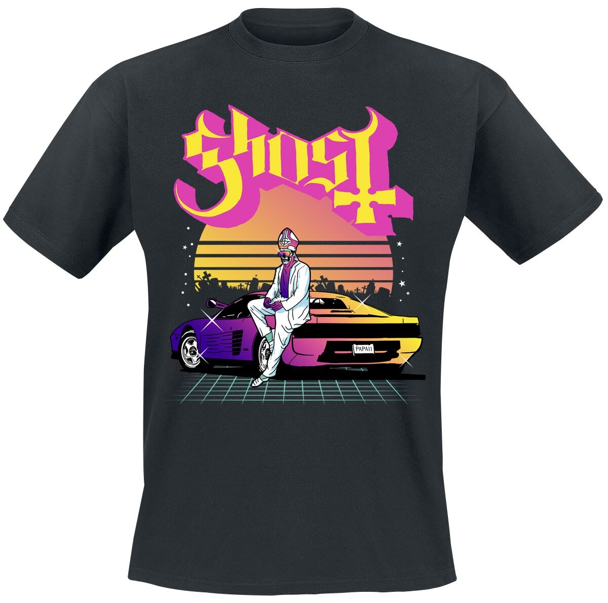 Ghost Vintage Band Logo Print  - Vintage Fashion Icons avaliação e preço