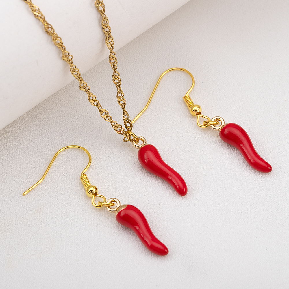 10pcs 5pcs 20pcs Red Hot Chili - Vintage Fashion Jewelry Necklaces avaliação e preço