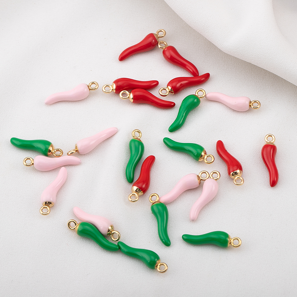 10pcs 5pcs 20pcs Red Hot Chili - Vintage Fashion Jewelry Necklaces avaliação e preço