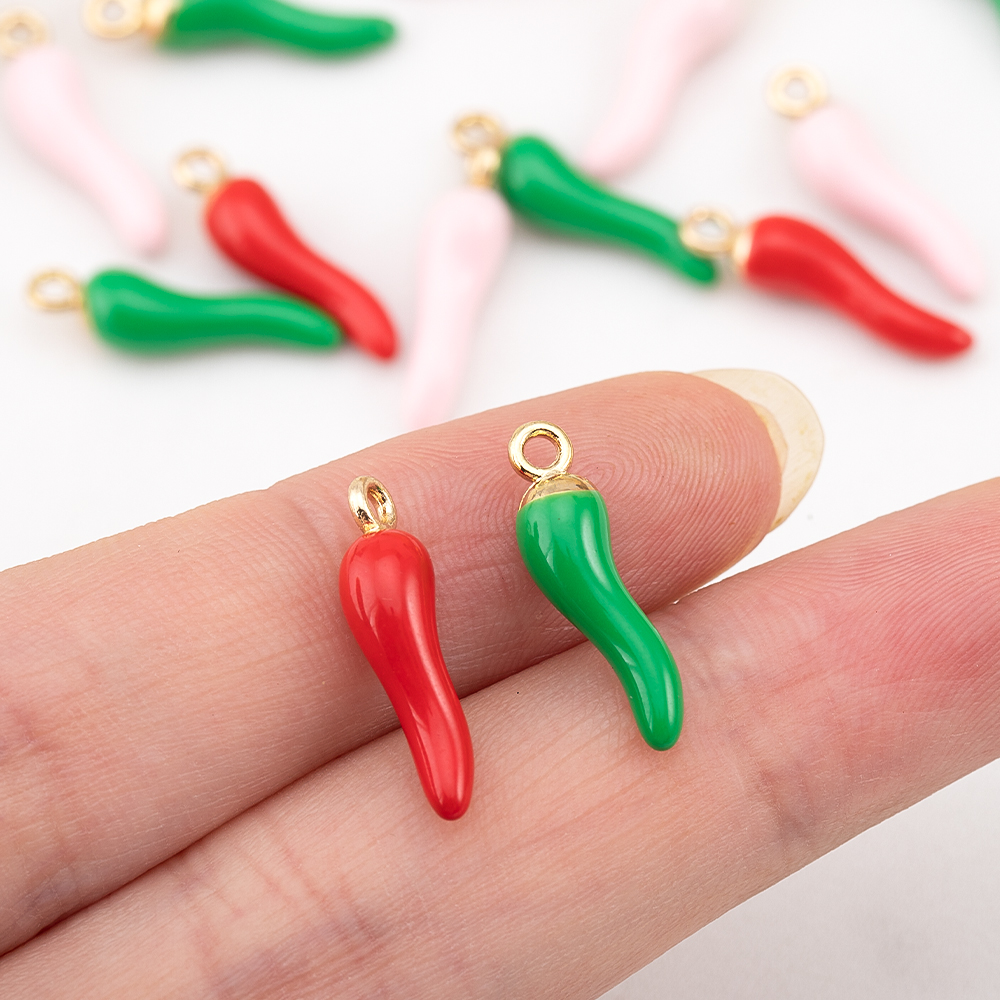 10pcs 5pcs 20pcs Red Hot Chili - Vintage Fashion Jewelry Necklaces avaliação e preço