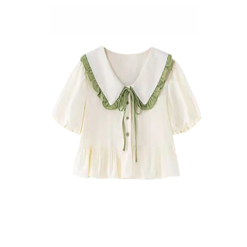 Retro Style Short Sleeve Shirt - Vintage Fashion Doll avaliação e preço
