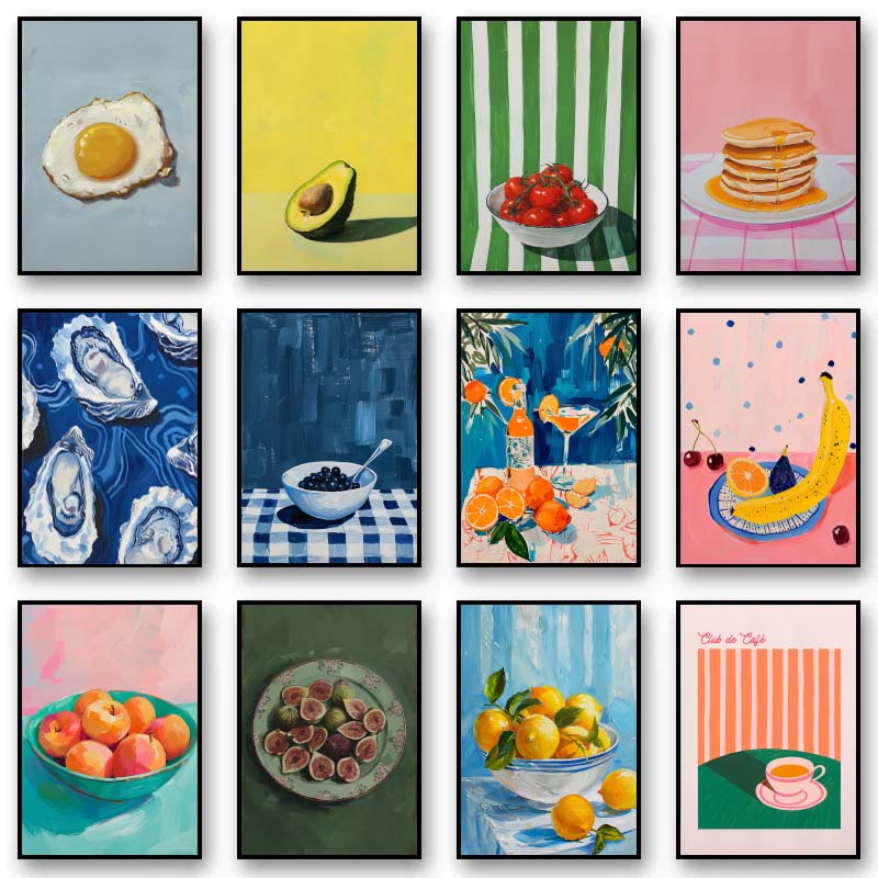 Vintage Dining Fruit Orange Av - Vintage Fashion Wall Art avaliação e preço
