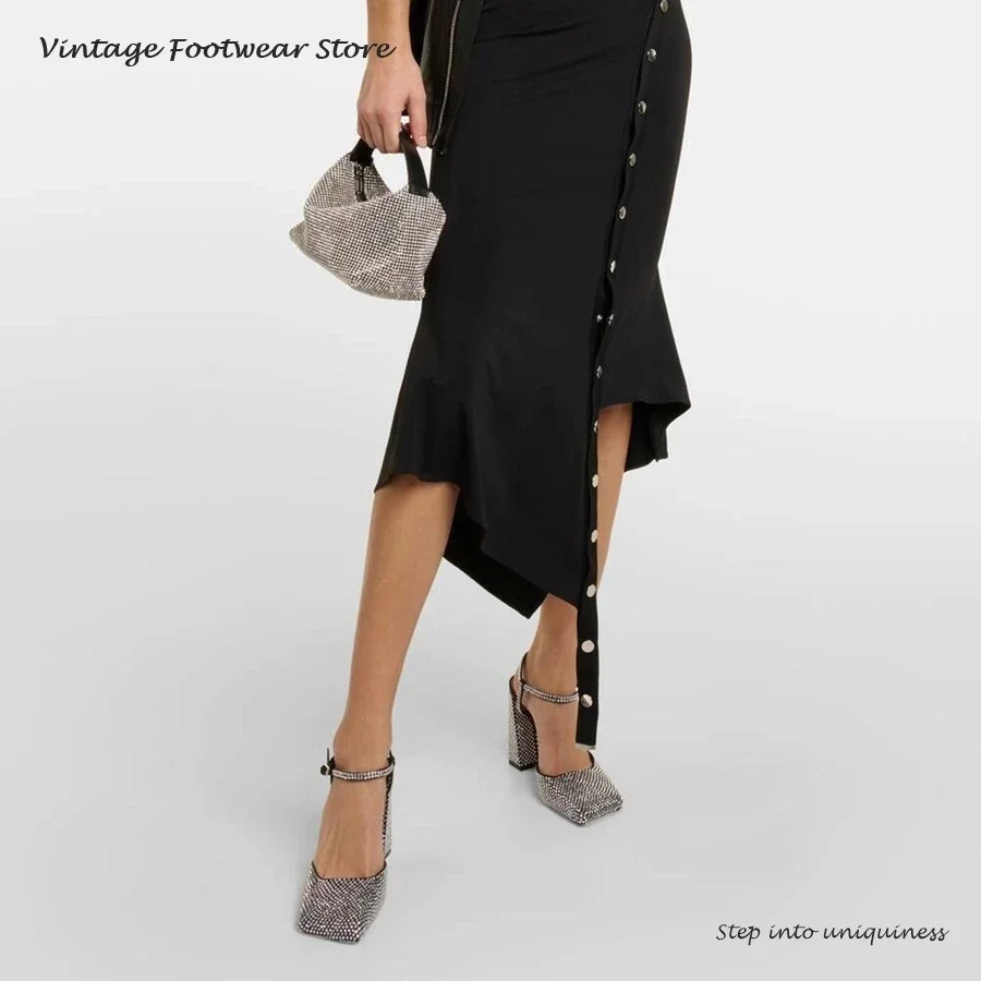 Vintage Crystal Embellished Pu - Vintage Fashion Dress avaliação e preço