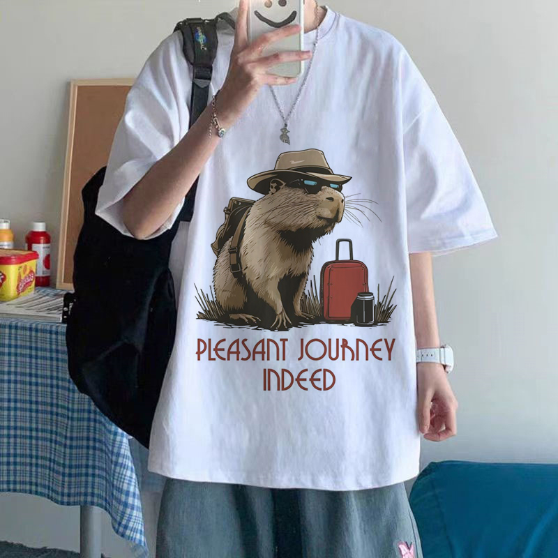 Funny Mange Printed Shirt Cart - Vintage Fashion Eu avaliação e preço