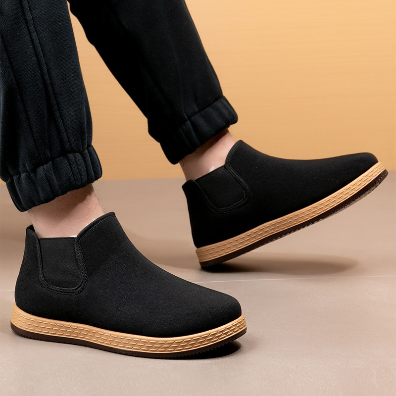 Men's Cotton Shoes Men's Winte - Vintage Fashion Fabrics avaliação e preço